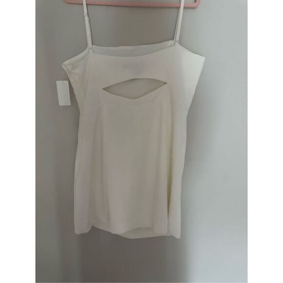 NWT French Connection White Whisper Back-Cutout Dress. Size 14 - Picture 12 of 14